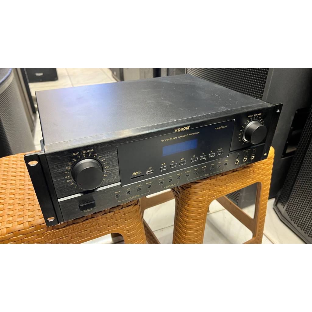 Wisdom AK8300K Power Amplifier Mixer Karaoke with Bluetooth AK-8300K