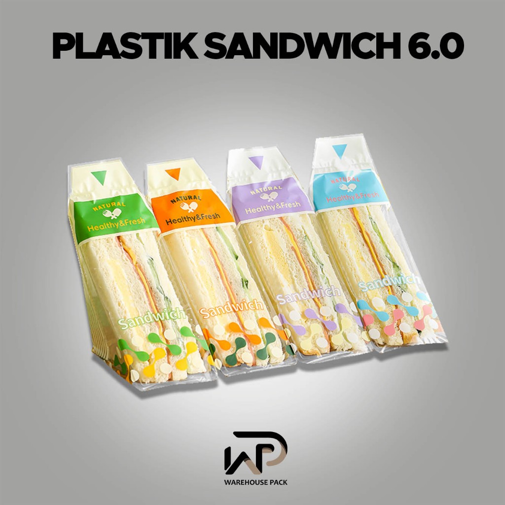 Plastik Sandwich Segitiga 6.0 | Kemasan Plastik Sandwich  | Plastik Roti Sandwich | Triangle Sandwic