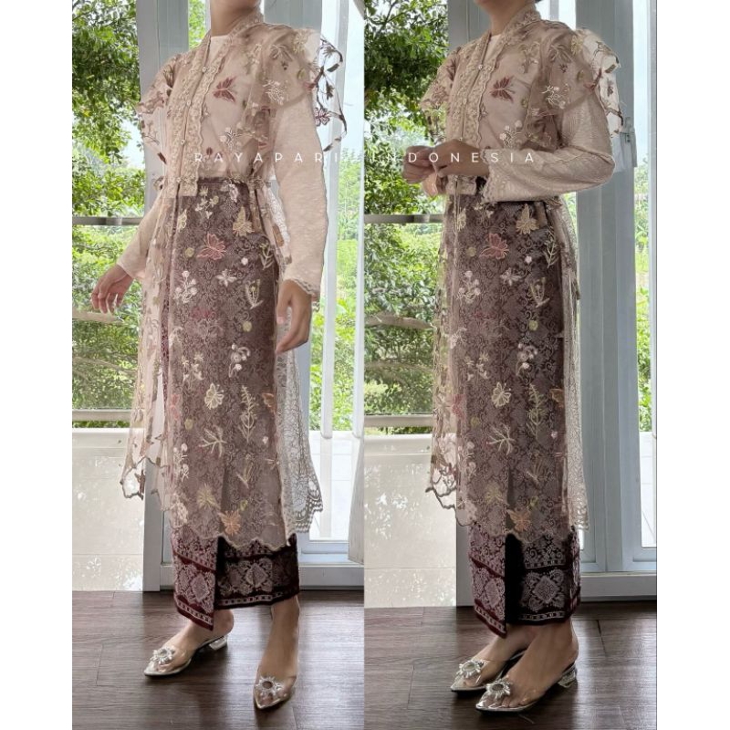 Rayapari Indonesia - Amanika Set Songket Coksu Burgundy