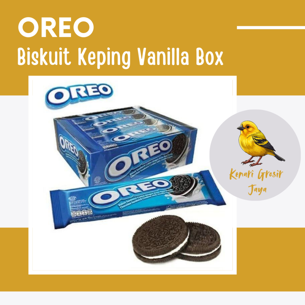 

Oreo Biskuit Krim Vanilla 27 Gram x 12 Pcs