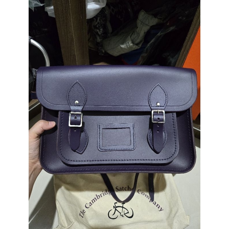 Preloved the cambridge satchel tas kerja wanita pria original kulit asli