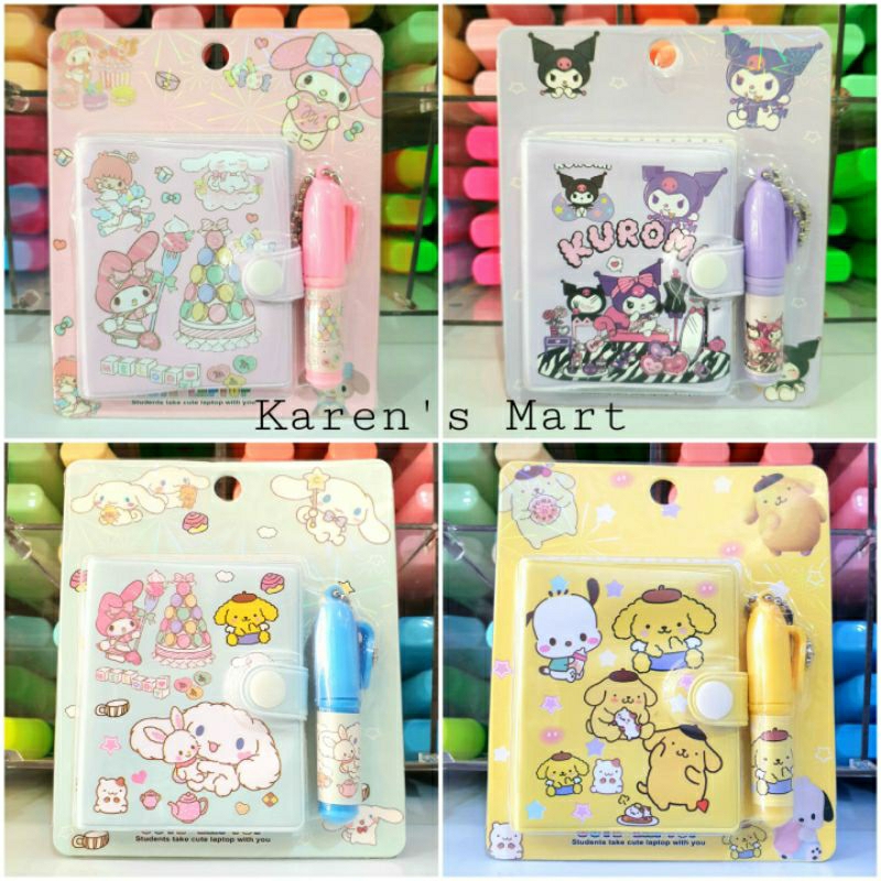 

#KarensMart Notebook Sanri0 & Bolpoin Kecil || Notebook Lucu