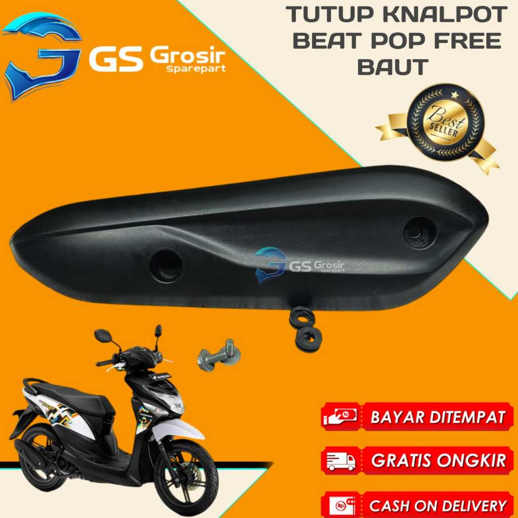 Grosir Sparepart Cover Knalpot Motor Tutup Pop Free Baut