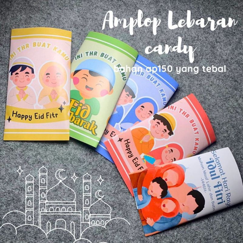 

(Isi 6) AMPLOP LEBARAN CANDY LUCU