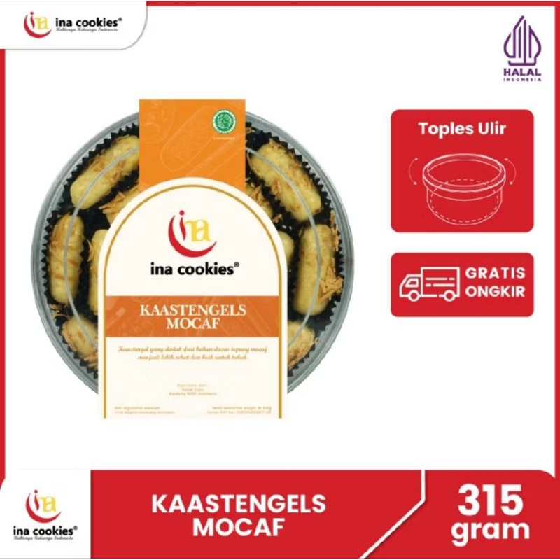 

Inacookies Kastengel Mocaf toples reguler Cookies sehat best seller