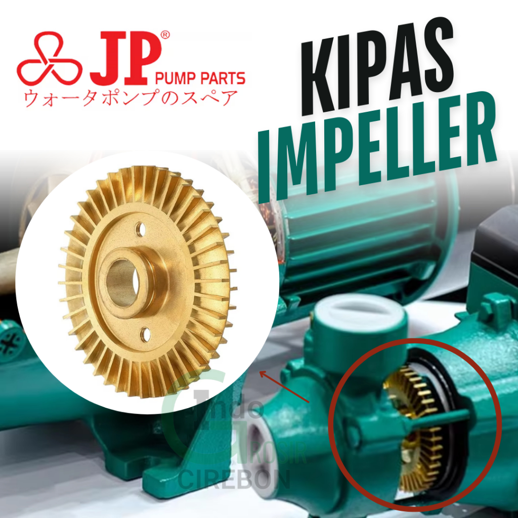 Kipas Impeller Kuningan SMZ-126 Sparepart Pompa Air Simizu JP Pump Parts
