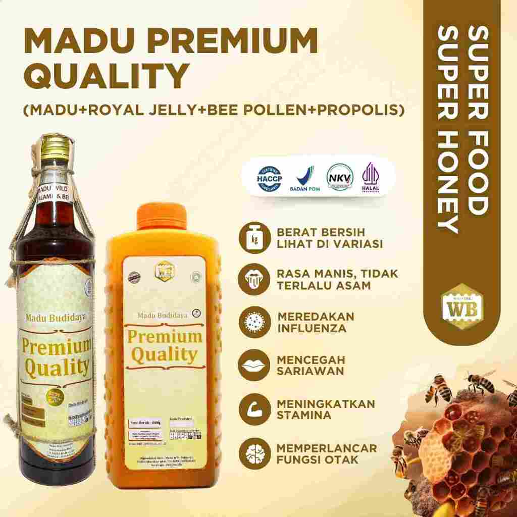 

WB Wild Bee - Madu Premium Quality/Lebah Apis Melifera - Wild Bee - Beli 10 Gratis 1