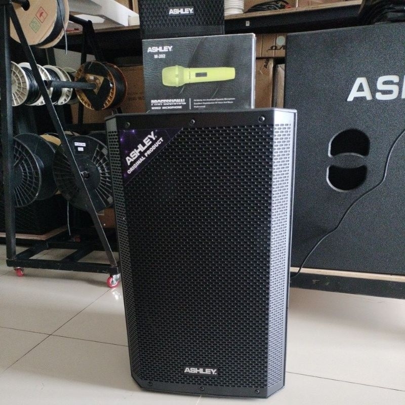 PAKET SPEAKER ASHLEY ACT600PRO PLUS MIC KABEL ASHLEY