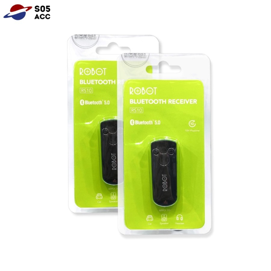 Bluetooth Receiver Robot Earphone Headset Jack Aux RS10