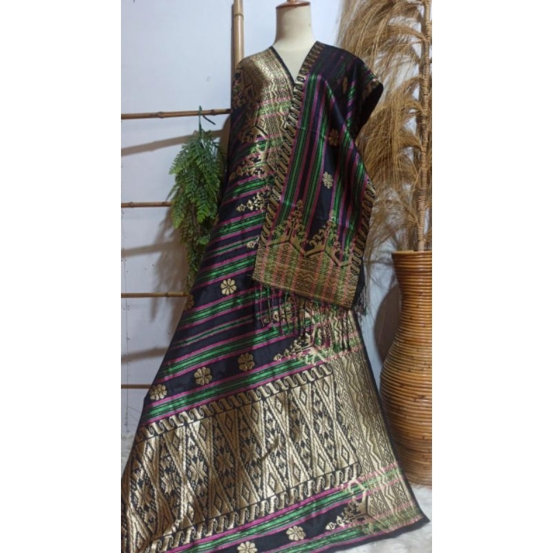 Songket silungkang liris garis best seller sarung silungkang songket padang