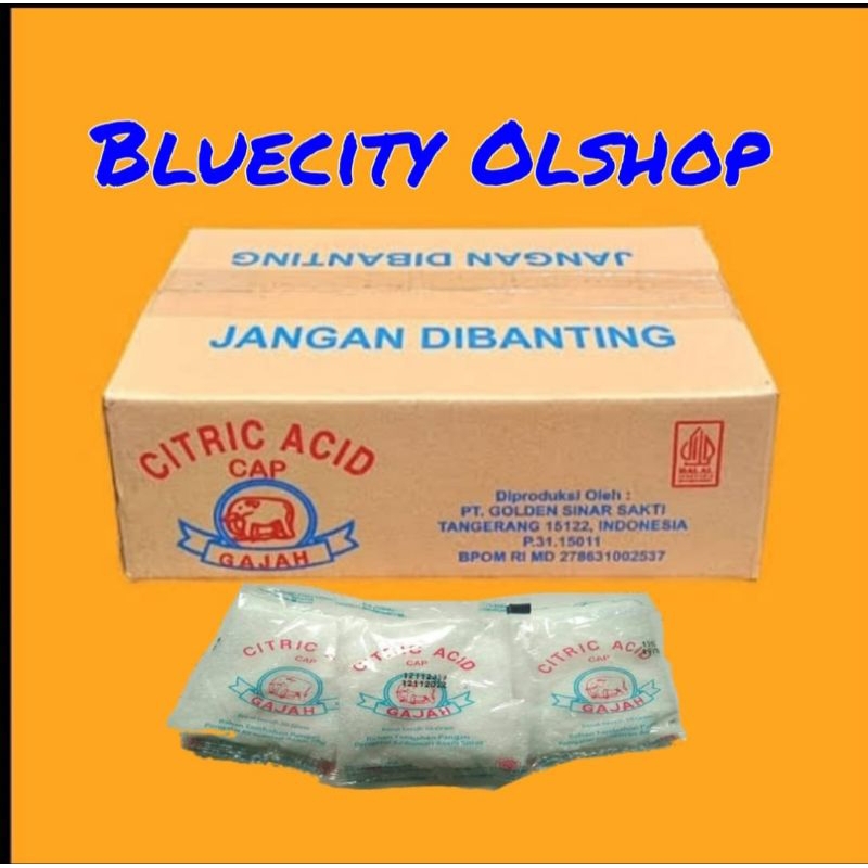 

citric acid 50 gram citrun 20 pcs x 50 gram total 1 kg