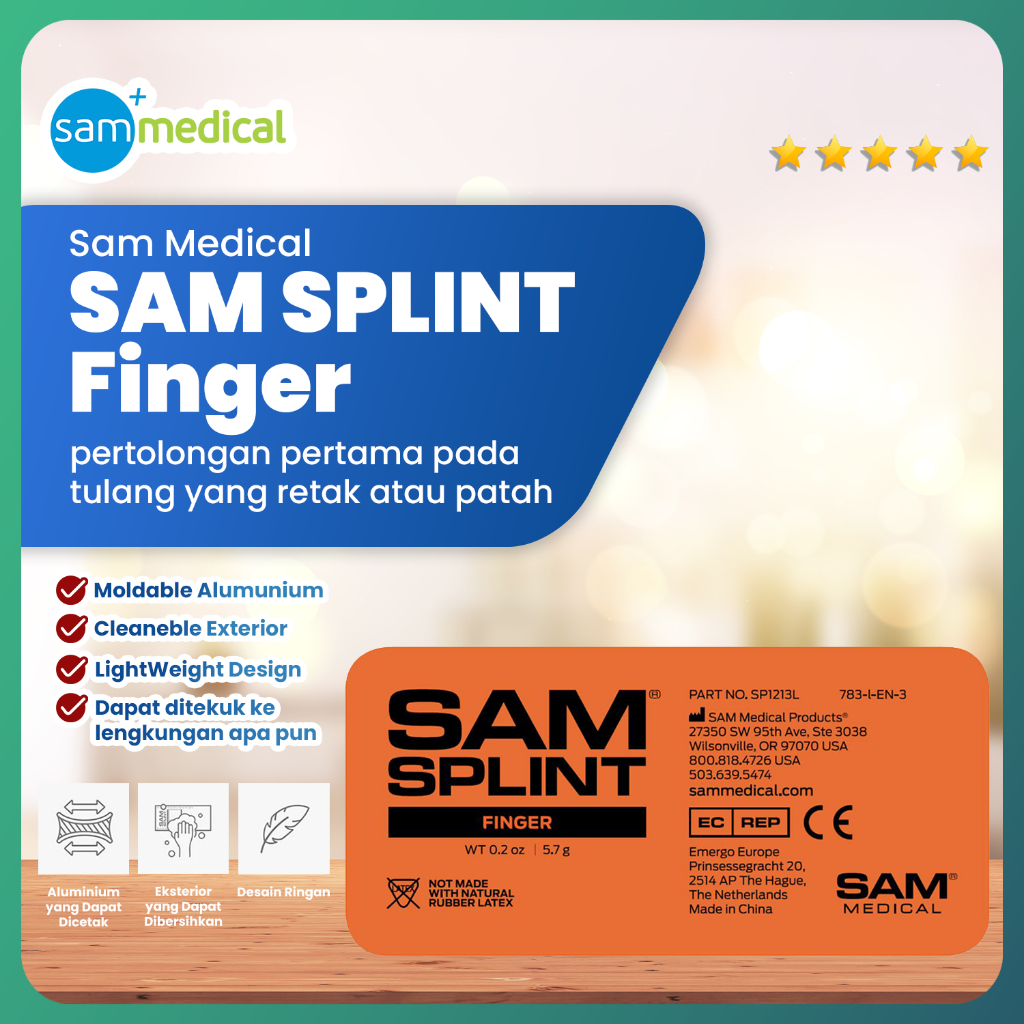 SAM Splint Finger / Spalk Jari / Supporter Jari  / Finger Splint - ORIGINAL