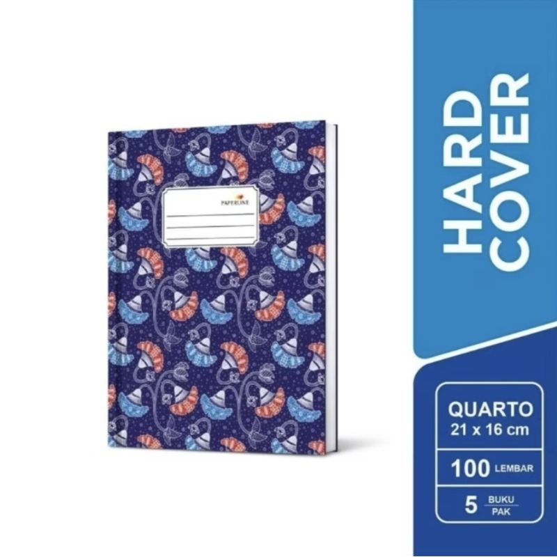 

KarensMart Buku Hard Cover Paperline Quarto 100 Lembar