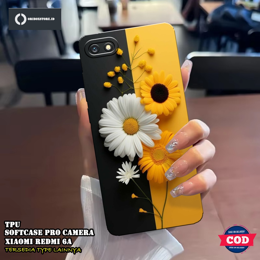 Case XIAOMI REDMI 6A Terbaru - Motif Case Bunga - Casing XIAOMI REDMI 6A - Softcase XIAOMI REDMI 6A 