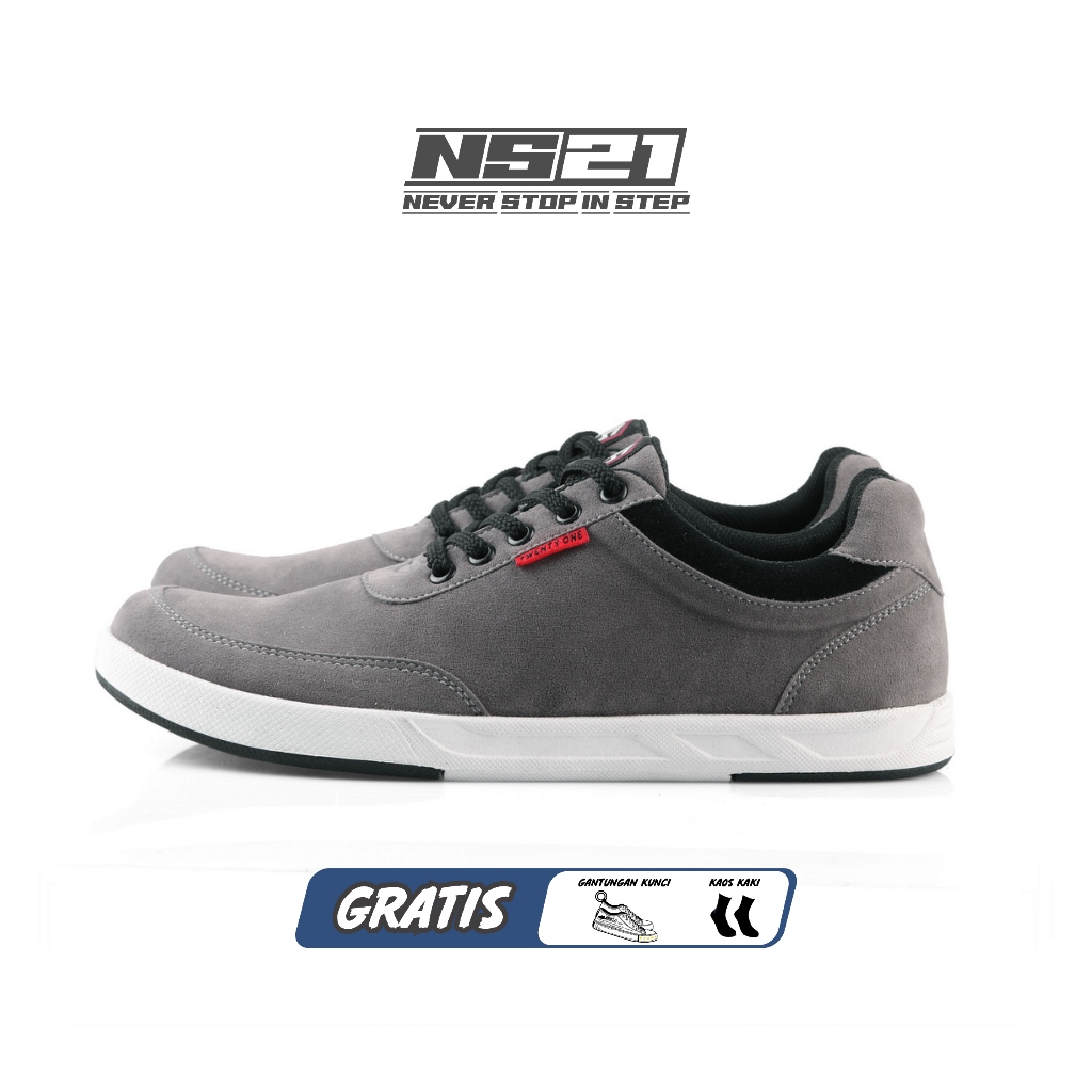 Sepatu Pria Abu Hitam NS Twenty One