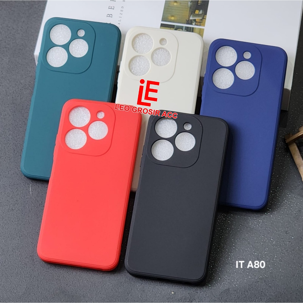 ITEL A80 SOFT CASE MACARON LIQUID EDGE MACARON SQUARE CASE ITEL A80