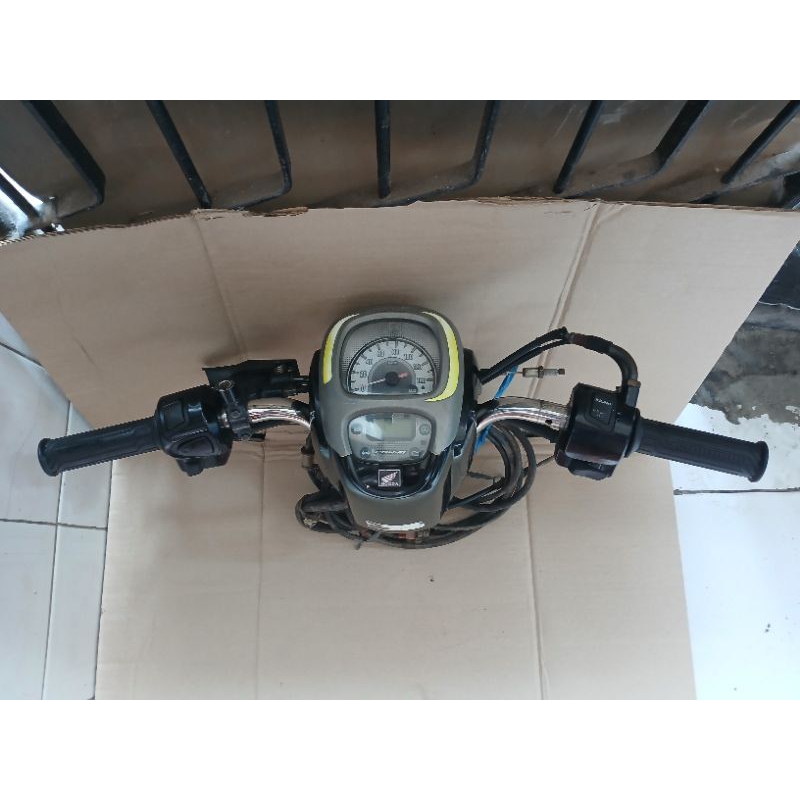 Stang Kemudi Setang Stang Stir Set Honda Scoopy fi esp 2018 - 2019 k93 ori lepasan