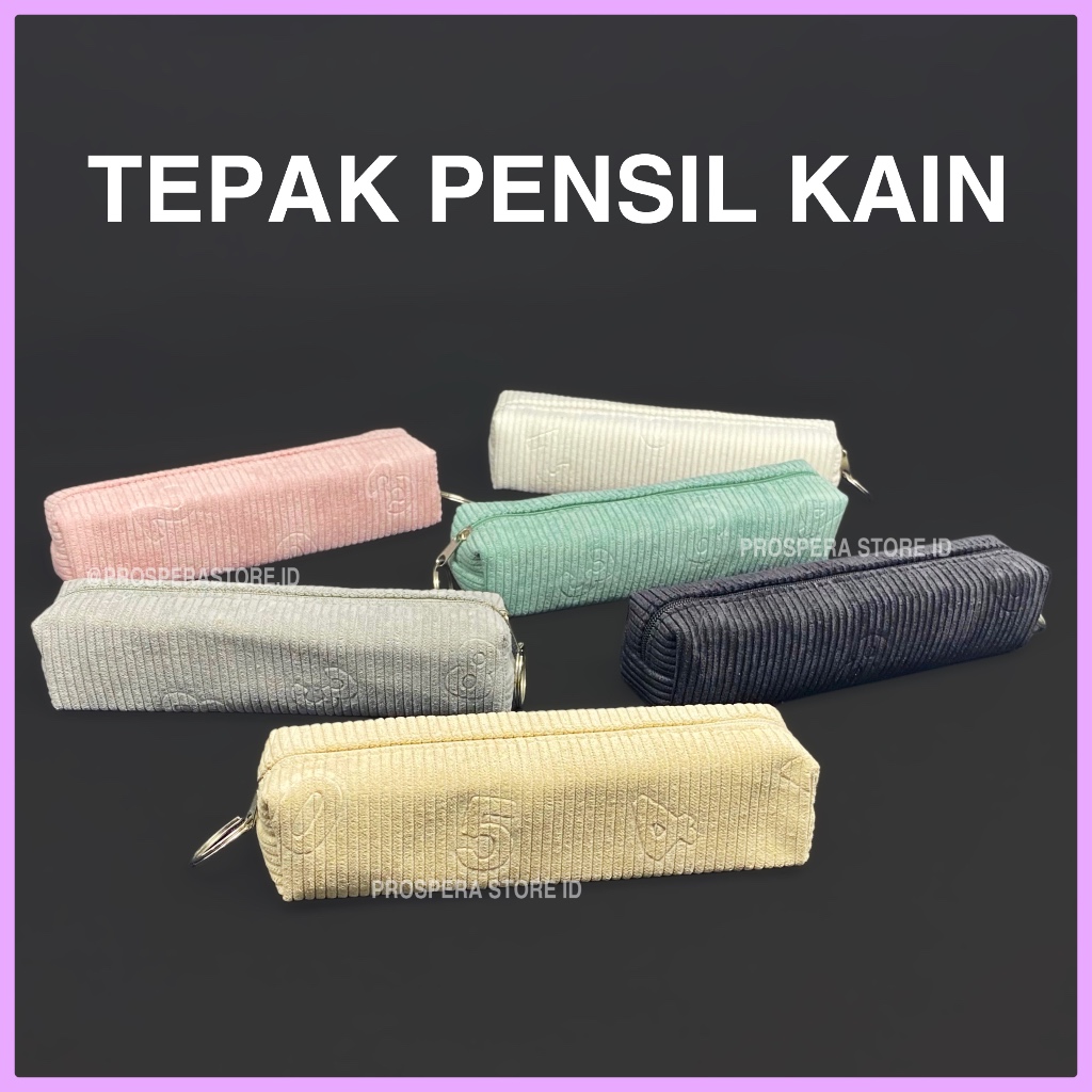 

Tepak Pensil Kain Resleting / Zipper - Tempat / Case Pensil Simple Mini Lucu
