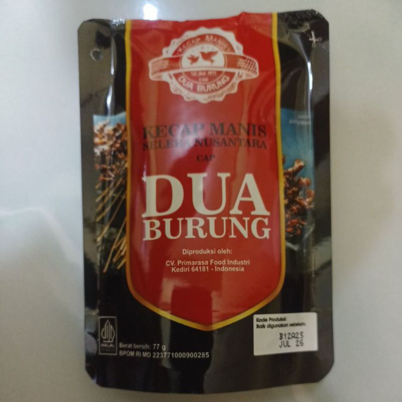 

Dua Burung Kecap Manis Reffil 77gr