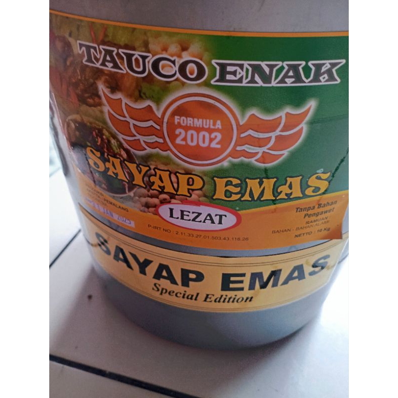 

tauco cap sayap emas 1kg/tauco lebih harum nikmat bumbu utama soto tauco