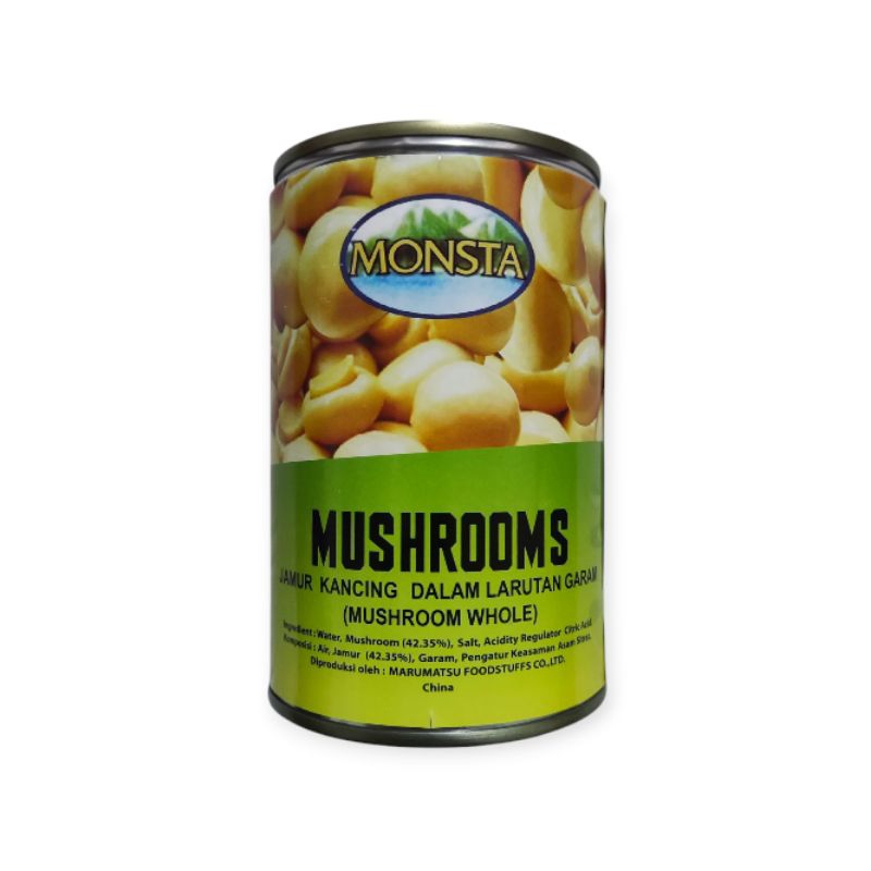 

Monsta Jamur Kancing 425g / Monsta Mushrooms / Moko