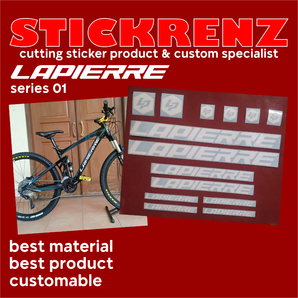 Cutting Sticker Stiker FullFrame Sepeda Roadbike Lapierre 01 Custom