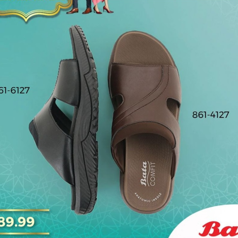 Bata Comfit Sandal Pria Premium Slip On