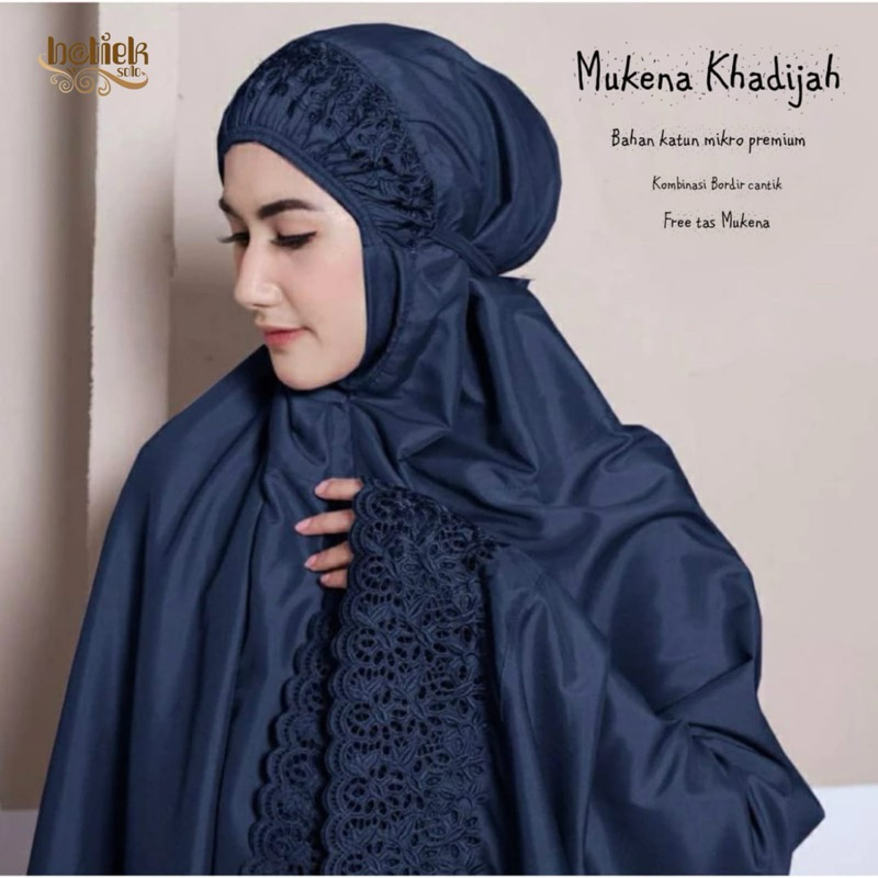Pusat Bordir Tasikmalaya - Mukena Khadijah Bordir Senada Viral