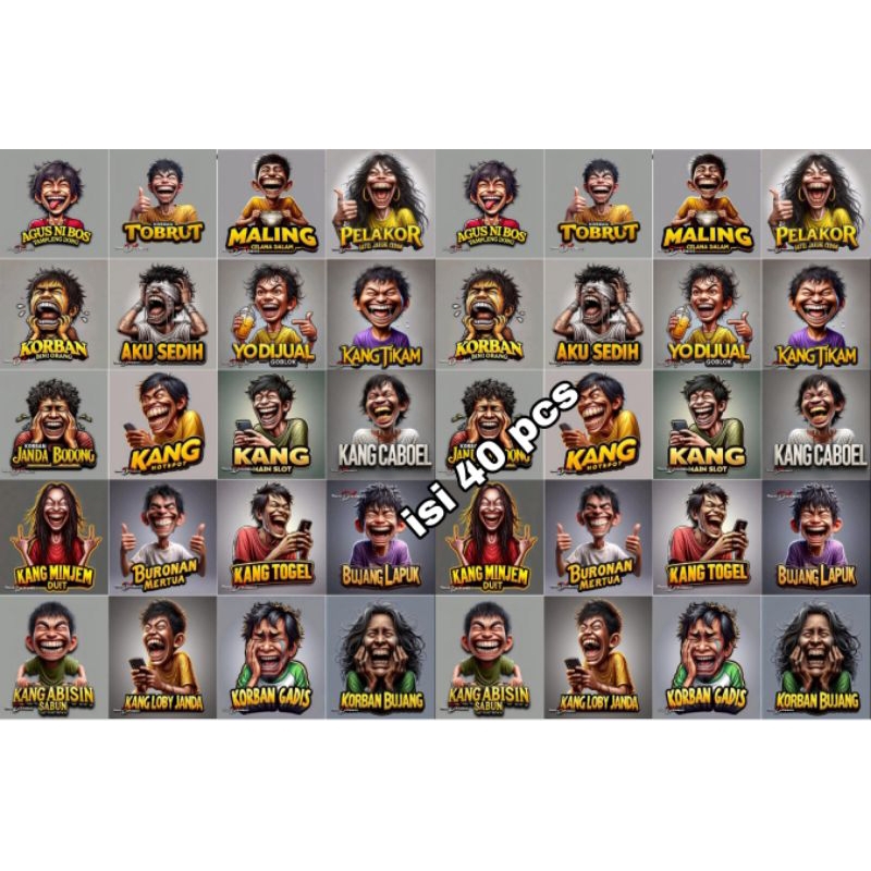 

STIKER KARTUN ANIMASI | STIKER VYNIL ANTI AIR 1 LEMBAR | STIKER PACK | STIKER ANTI AIR