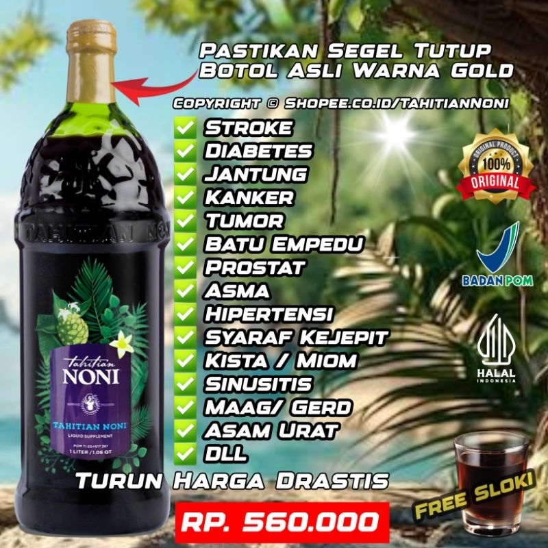 Termurah Tahitian Noni Original TNO Asli Exp.Date September 2027 Free 1 Sloki Keren TNB TNE TNC TND 
