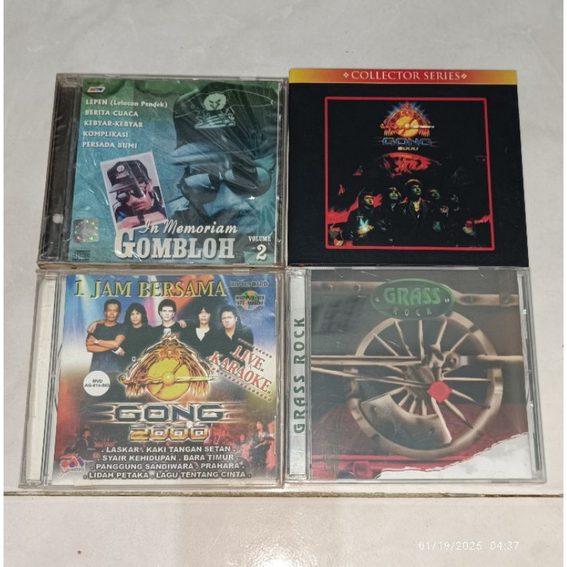 cd dan vcd Indonesia GOMBLOH-IN Memoriam Vol. 2 (2) / GONG 2000 / GONG 2000-1Jam Bersama / GRASS ROC
