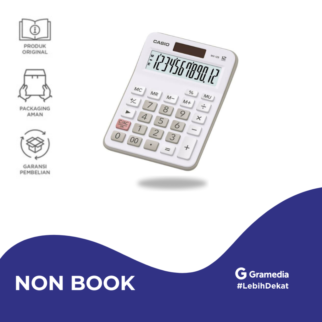 

Casio Calculator MX-12 B - White - Gramedia Jember