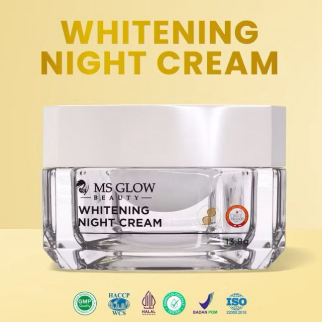 MS Glow Whitening Night Cream / Cream Malam Whitening