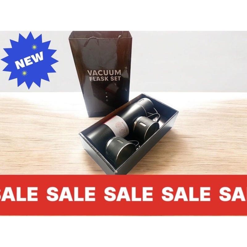 Termos Sultan Vacuum Flask Set /Botol Minum Dan Cangkir Ukururan 500 ml