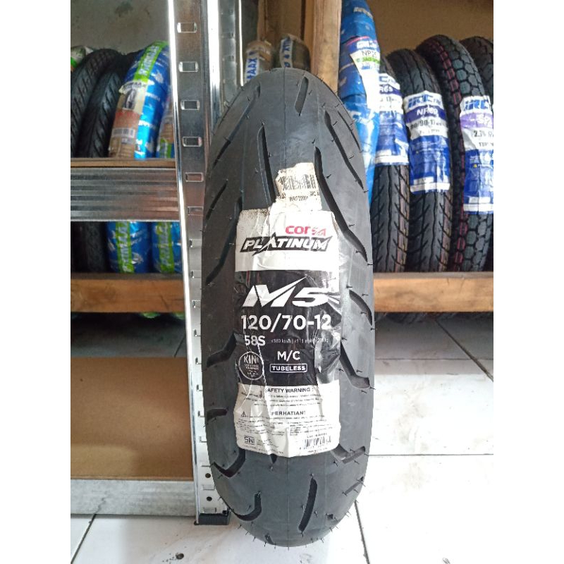 Ban Matic Tubeless 120/70-12 Corsa M5 Platinum (Ban BelakangYamaha Fazzio)