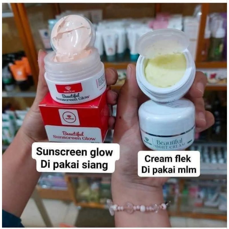 PAKET CREAM FLEK /Cream Hijau DAN SUNSCREEN MAXIE