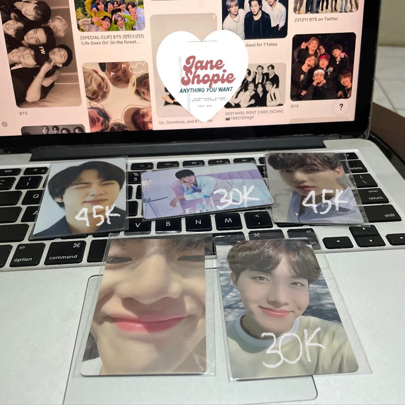 WTS PHOTOCARD SEOKJIN JK JHOPE  TAEHYUNG DICON ZOOM BTS OFFICIAL