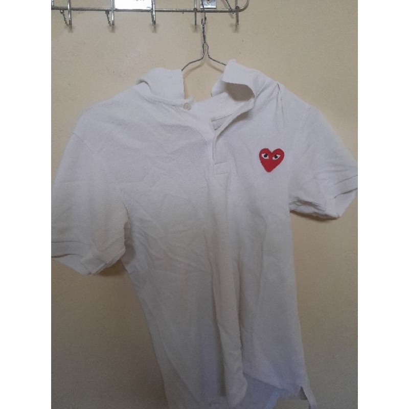kaos polo cdg uk xs - preloved by cessa