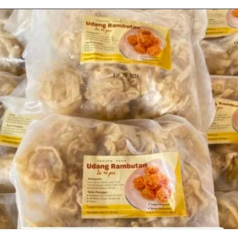 

Udang Ayam Rambutan Frozen Isi 10Pcs