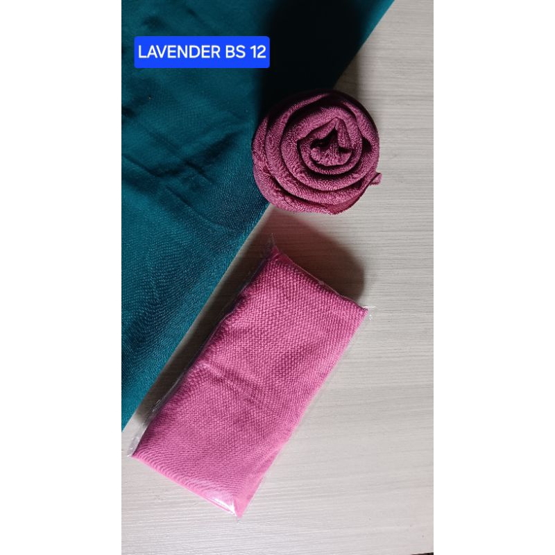 Jilbab segi empat hijab kerudung warna Dark Lavender BS12 bella square bahan polycotton