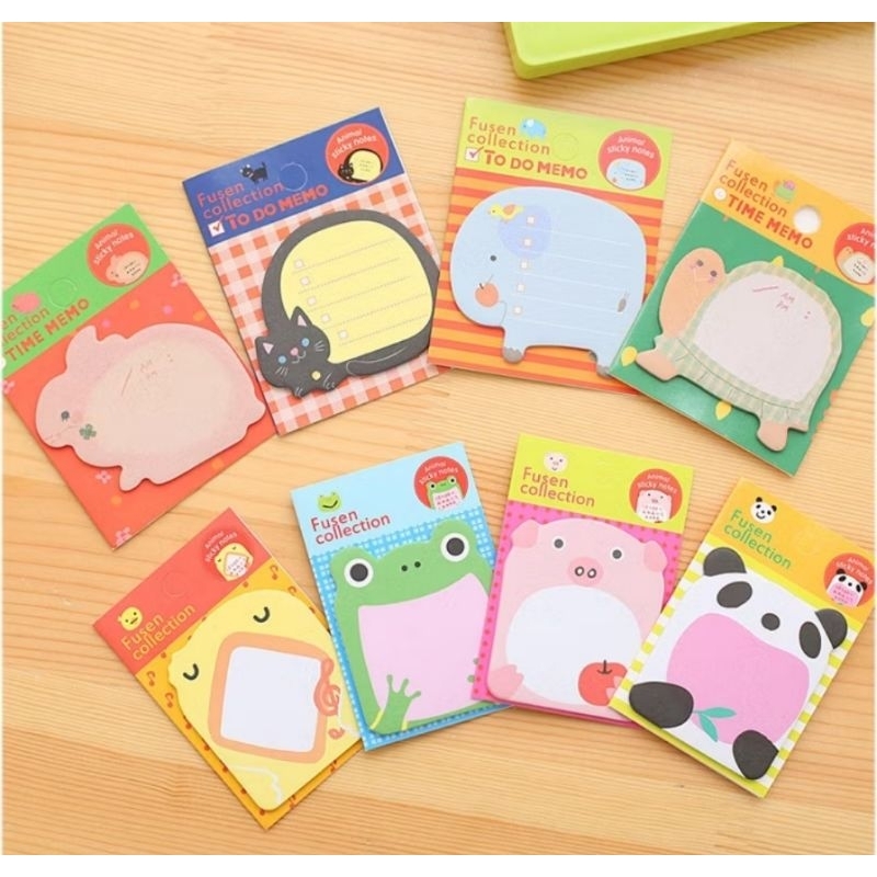 

Sticky Notes Motif Hewan Tempelan Kertas Catatan Memo Note Karakter Animal