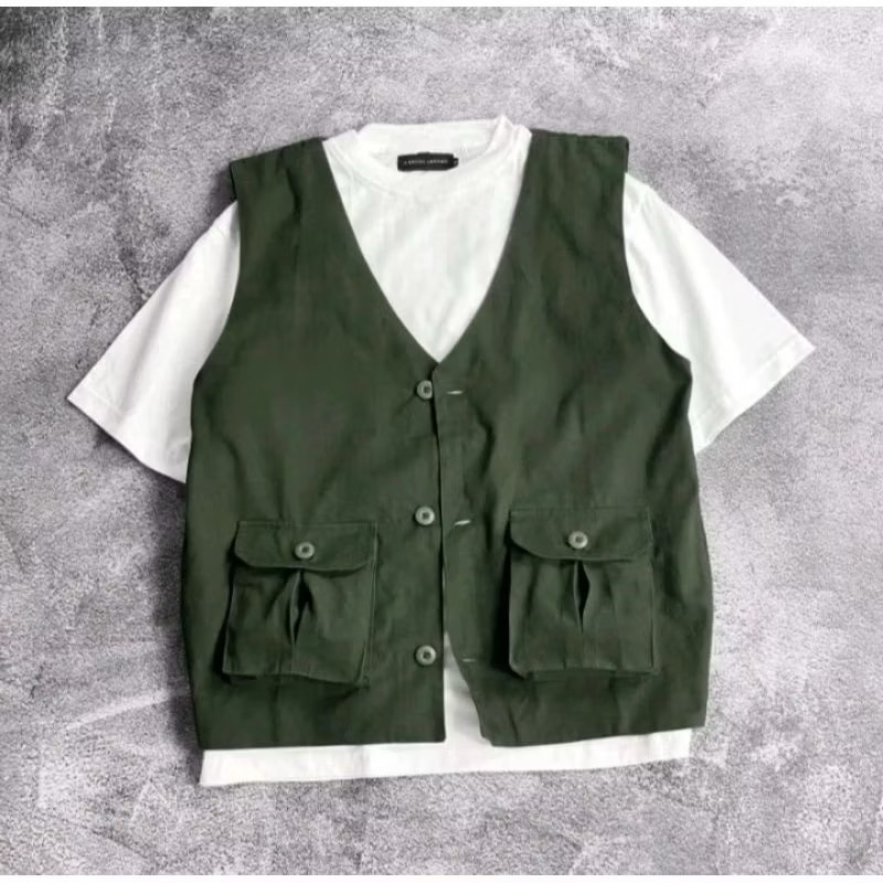 Rompi Vest Cargo / Rompi Cargo Dewasa / Vest Casual Pria Wanita