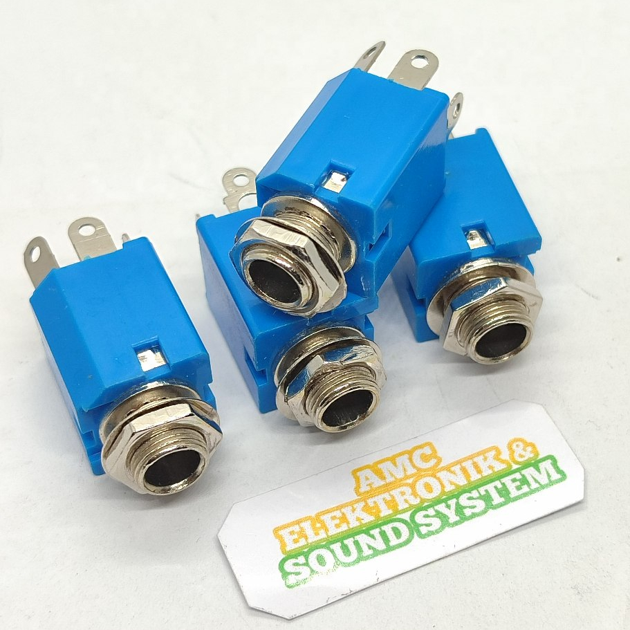 Soket Akai Stereo Kotak Biru Soket Toa Stereo Kotak Biru Murah