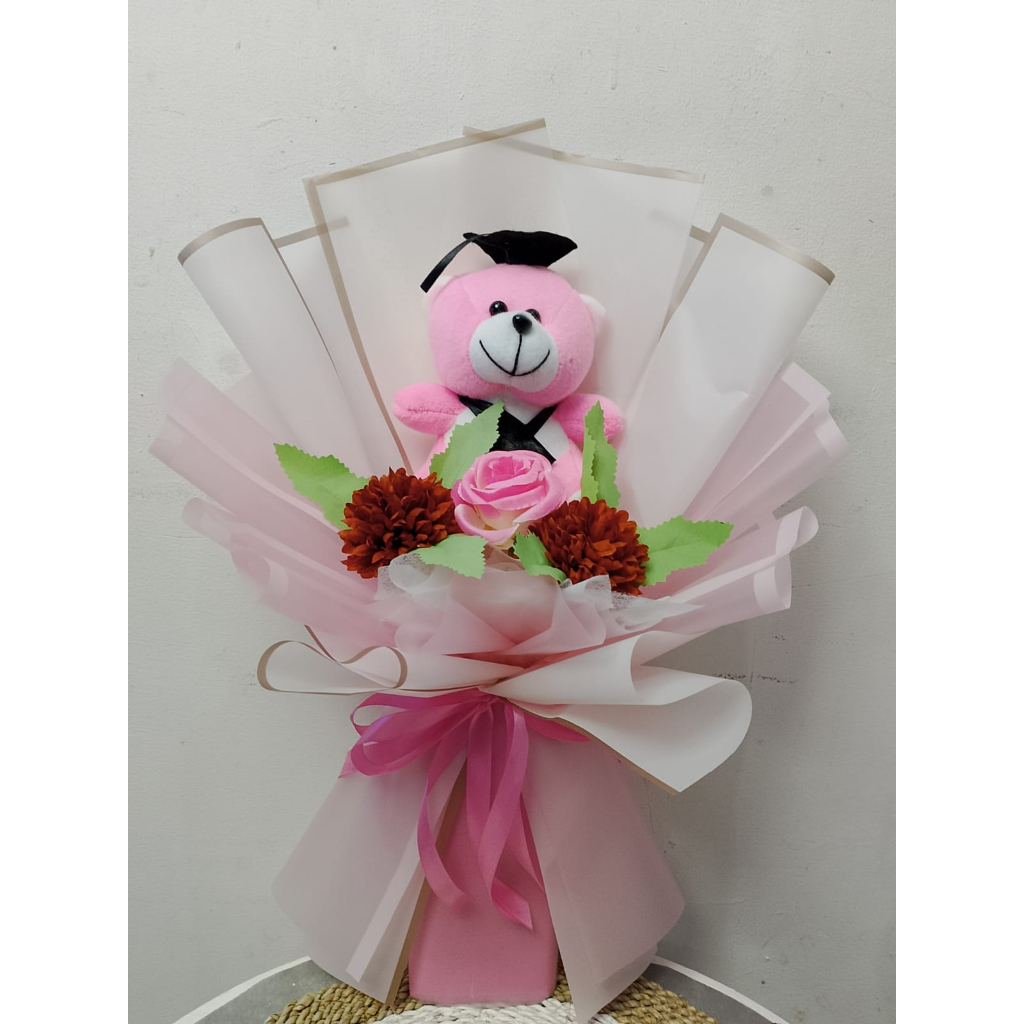 Bucket boneka wisuda bucket bunga bucket boneka