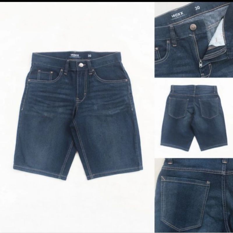 MEXX Jeans Shorts Pants Stretch Navy