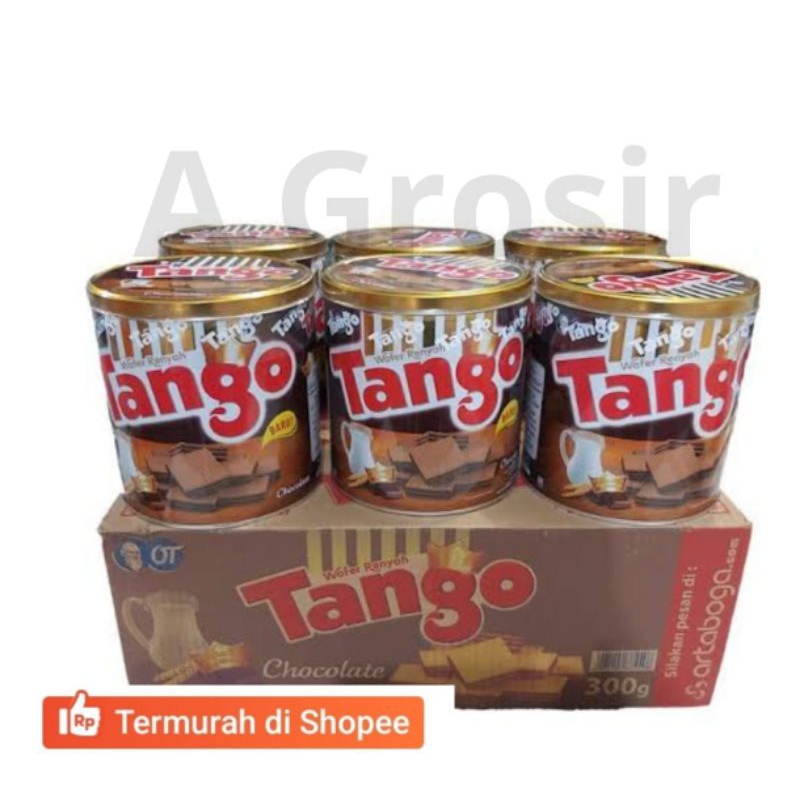 

Tango Wafer kaleng cokelat 240Gr 1 Dus isi 6 Pcs