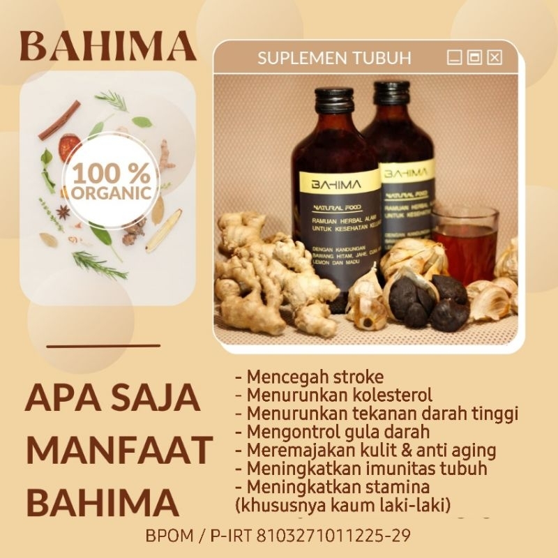 

Bahima (Bawang Hitam Madu)