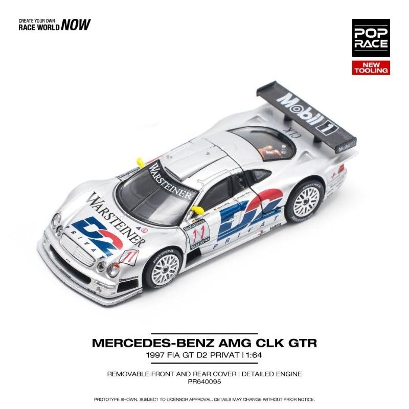 Pop Race Mercedes Benz CLK GT-R D2 1997 FIA GT Segel