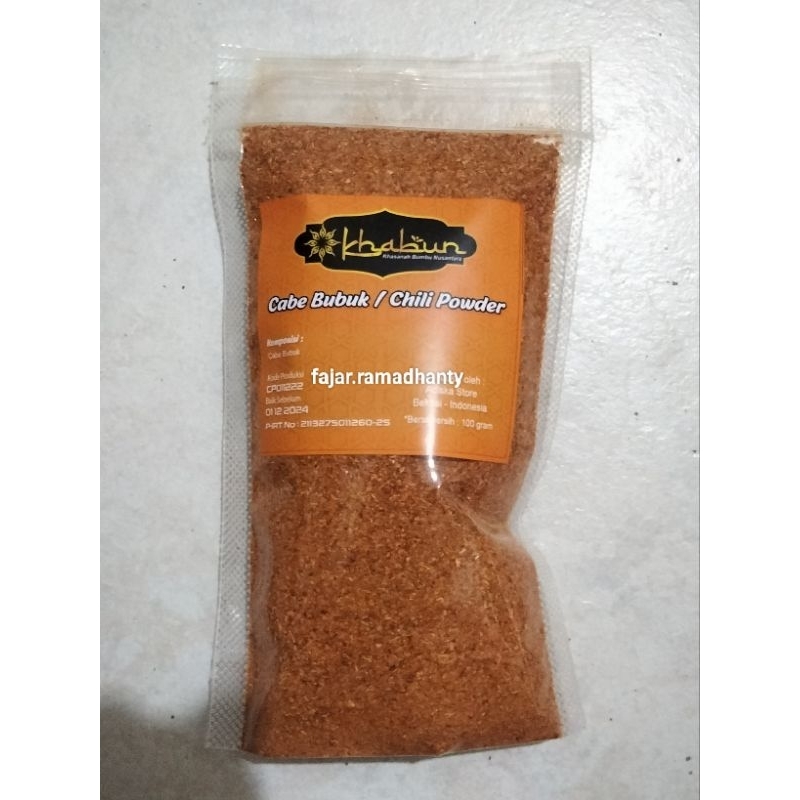 

Cabe Bubu / Chili powder 100gr - 50gr