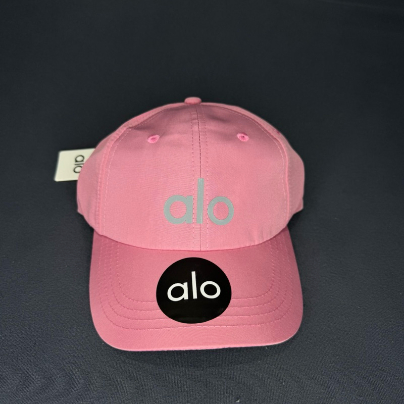 Topi Lari Olahraga Alo Pink Bahan Polyster Dryfit